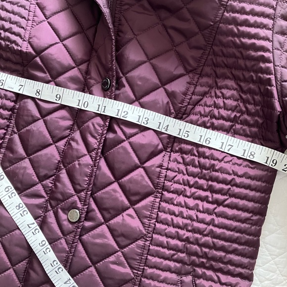 MED CALVIN KLEIN PURPLE ZIPPER AND SNAP 3 POCKET COAT IN LIKE NEW CONDITION - Picture 10 of 13